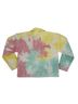LoveShackFancy 100% Cotton Tie-dye Pink Yellow Jacket Size XS - photo 2