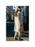 Mango Solid Tan Trenchcoat Size L - photo 3