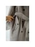 Mango Solid Tan Trenchcoat Size L - photo 16
