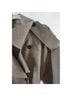 Mango Solid Tan Trenchcoat Size L - photo 7
