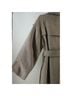 Mango Solid Tan Trenchcoat Size L - photo 10