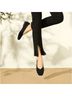 Vivaia 100% Recycled Plastic Solid Black Flats Size EU 42 - photo 3