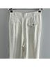Mara Hoffman 100% Hemp Solid White Track Pants Size 4 - photo 9