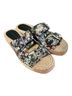 Rebecca Minkoff Floral Black Blue Pink Sandals Size 7 - photo 3