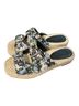 Rebecca Minkoff Floral Black Blue Pink Sandals Size 7 - photo 4