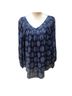 Maeve 100% Viscose Floral Blue White Long Sleeve Blouse Size 2 - photo 1