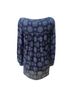 Maeve 100% Viscose Floral Blue White Long Sleeve Blouse Size 2 - photo 2