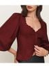 Reformation Red Blouse Size L - photo 3