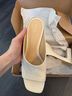 Reformation 100% Leather Camo White Heels Size 11 - photo 4