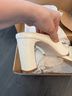 Reformation 100% Leather Camo White Heels Size 11 - photo 9