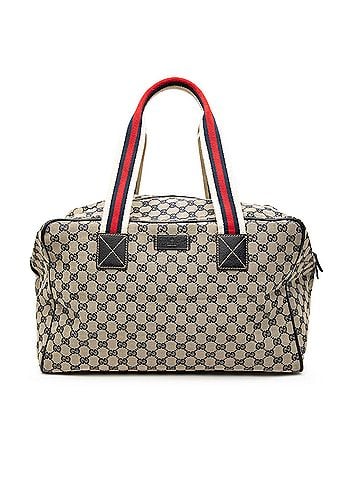 Gucci GG Canvas Web Travel Bag  (view 1)