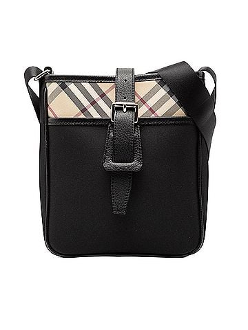 Burberry Nova Check Trimmed Canvas Crossbody (view 1)