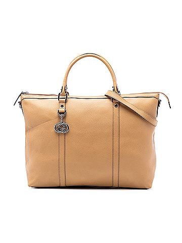 Gucci Leather GG Charm Satchel (view 1)