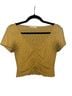 Lush Yellow Short Sleeve Blouse Size S - photo 1