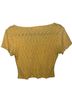 Lush Yellow Short Sleeve Blouse Size S - photo 2