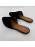 Garnet Hill 100% Suede Solid Black Mule/Clog Size 7 1/2 - photo 8