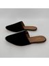 Garnet Hill 100% Suede Solid Black Mule/Clog Size 7 1/2 - photo 7