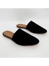 Garnet Hill 100% Suede Solid Black Mule/Clog Size 7 1/2 - photo 11