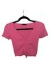 Zara Pink Short Sleeve Blouse Size S - photo 1