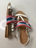 Ugg 100% Leather Multi Color White Tan Sandals Size 10 - photo 8