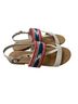 Ugg 100% Leather Multi Color White Tan Sandals Size 10 - photo 1