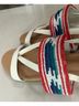 Ugg 100% Leather Multi Color White Tan Sandals Size 10 - photo 6