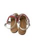 Ugg 100% Leather Multi Color White Tan Sandals Size 10 - photo 2