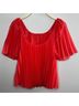 Sézane 100% Polyester Solid Red Blouse Size 2 - photo 6