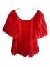 Sézane 100% Polyester Solid Red Blouse Size 2 - photo 2