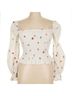 Reformation 100% Linen Floral White Ivory Blouse Size XL - photo 3
