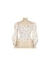 Reformation 100% Linen Floral White Ivory Blouse Size XL - photo 1