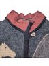 Aventura 100% Wool Animal Print Brown Tan Gray Jacket One size - photo 12