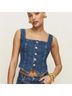 Reformation Solid Blue Tank Top Size 6 - photo 3