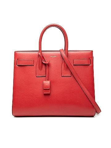Saint Laurent Small Leather Sac De Jour Satchel (view 1)