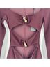 White Fox Solid Burgundy Cocktail Dress Size S - photo 12