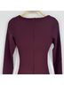 White Fox Solid Burgundy Cocktail Dress Size S - photo 8