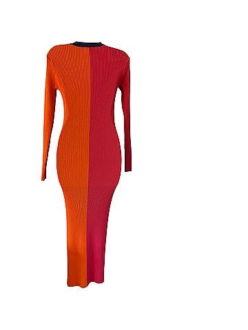 STAUD Shoko Colorblock Midi Casual Dress (view 2)