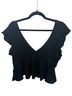 Wild Fable Black Short Sleeve Blouse Size L - photo 2