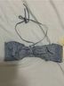 DÔEN 100% Cotton Floral Blue White Swimsuit Top Size M - photo 9