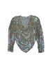 Oleg Cassini Multi Color Long Sleeve Blouse Size S - photo 1