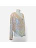 Oleg Cassini Multi Color Long Sleeve Blouse Size S - photo 4
