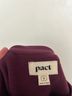 Pact 100% Cotton Burgundy Sweatshirt Size S - photo 3