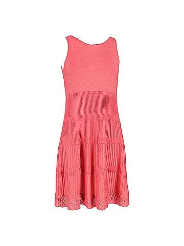 Missoni Missoni Knit Sleeveless Dress in Pink Cotton (view 1)