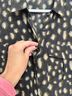 Gerard Darel 100% Silk Animal Print Black Gold Gray Blouse Size 6 - photo 11