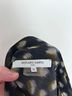 Gerard Darel 100% Silk Animal Print Black Gold Gray Blouse Size 6 - photo 3