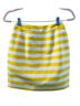 Kate Spade New York 91% Cotton 9% Silk 100% Polyester Stripes Yellow White Casual Skirt Size XXS - photo 2