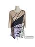 Alfani Print Tan Purple Black 3/4 Sleeve T-Shirt Size L (petite) - photo 4