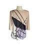 Alfani Print Tan Purple Black 3/4 Sleeve T-Shirt Size L (petite) - photo 2
