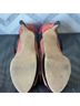 Jessica Simpson 100% Suede Black Orange Pink Heels Size 9 1/2 - photo 6