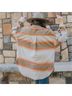 Free People Stripes Green Multi Color Burgundy Jacket Size XL - photo 6